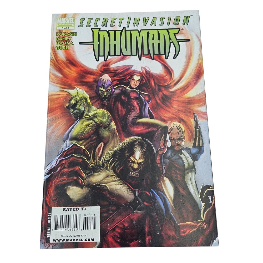Marvel Secret Invasion Inhumans Comic Book Issue 3 of 4‎ Superhero